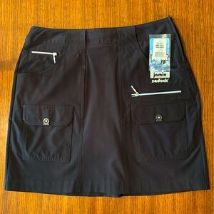 Jamie Sadock black golf skort
